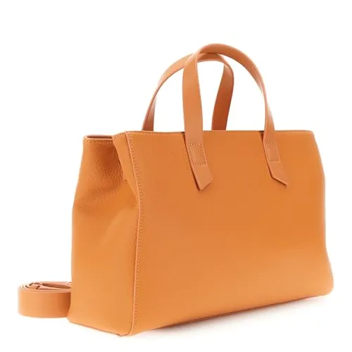 CafèNoir Borsa Mano Effetto Pelle Arancio Grana