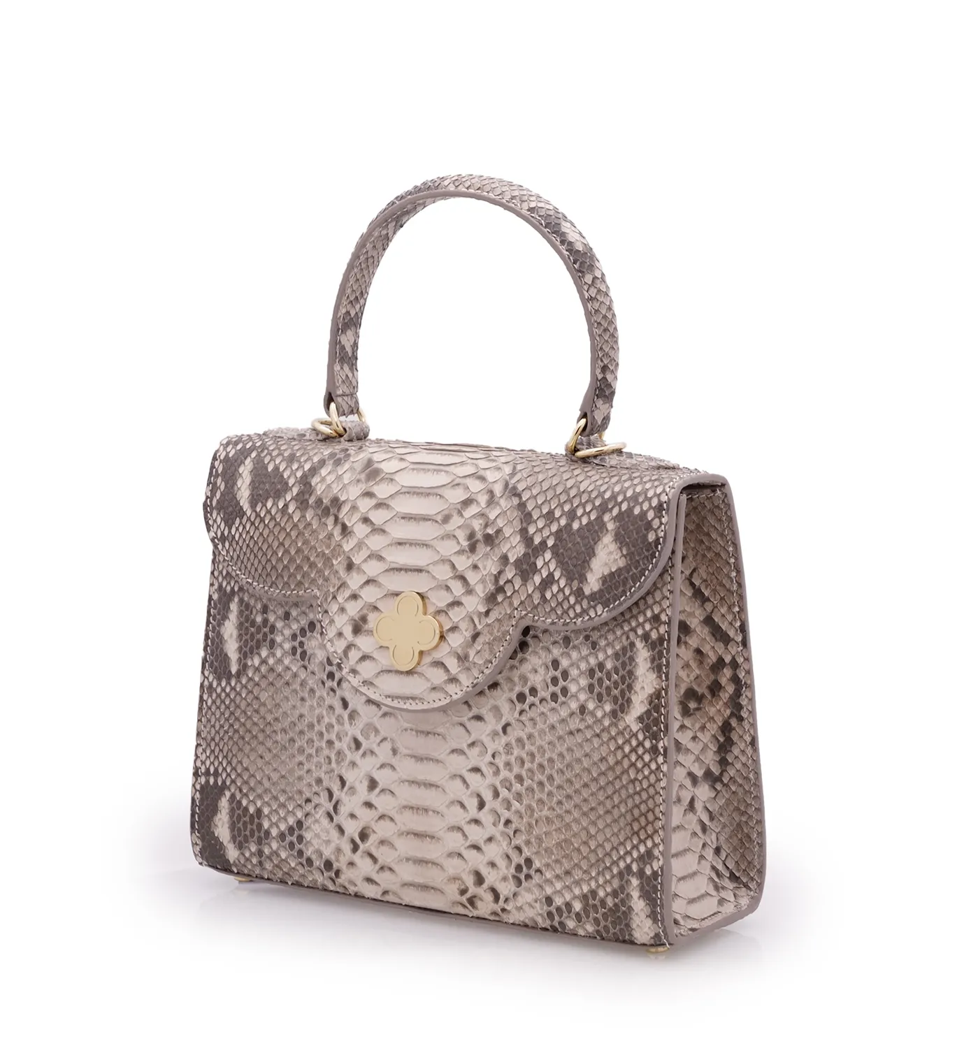 Cardinal Milano First Lady Grey Python borsa pitone grigia