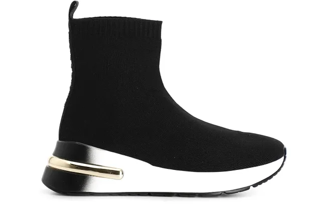 CafèNoir Running Alta Sneakers Donna Nero Tessuto