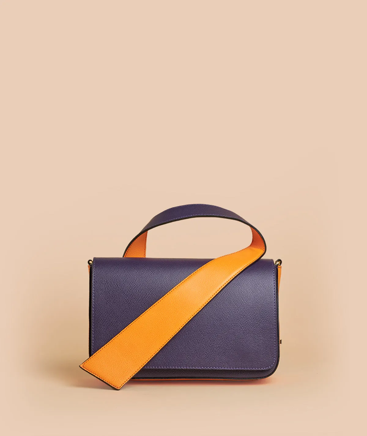 Figus Loop Bag borsa pelle cuoio arancio
