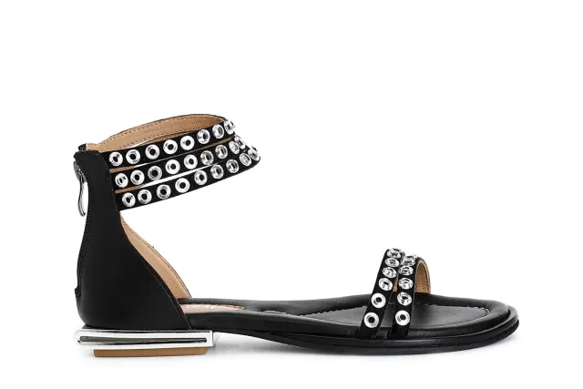 CafèNoir C1GF5104 Sandali Camoscio 39 con Strass
