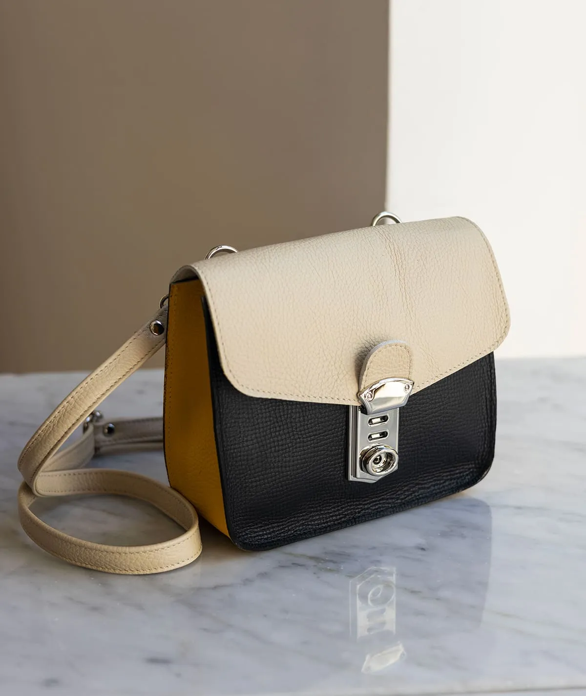 Figus New Ros Pelle Cuoio miniborsa vera pelle