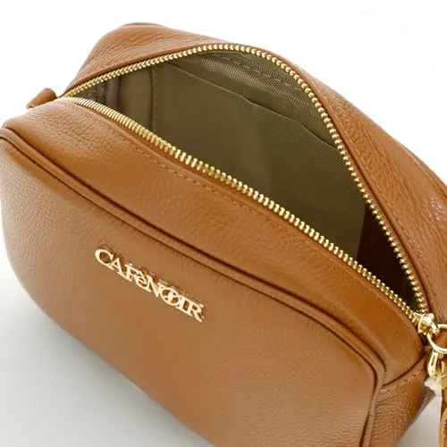 CafèNoir Camera Bag Donna Cuoio Pelle Martellata Nappina