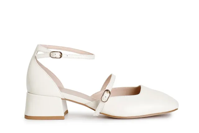 CafèNoir Décolleté Nappa Osso Tacco 4 cm Laccio