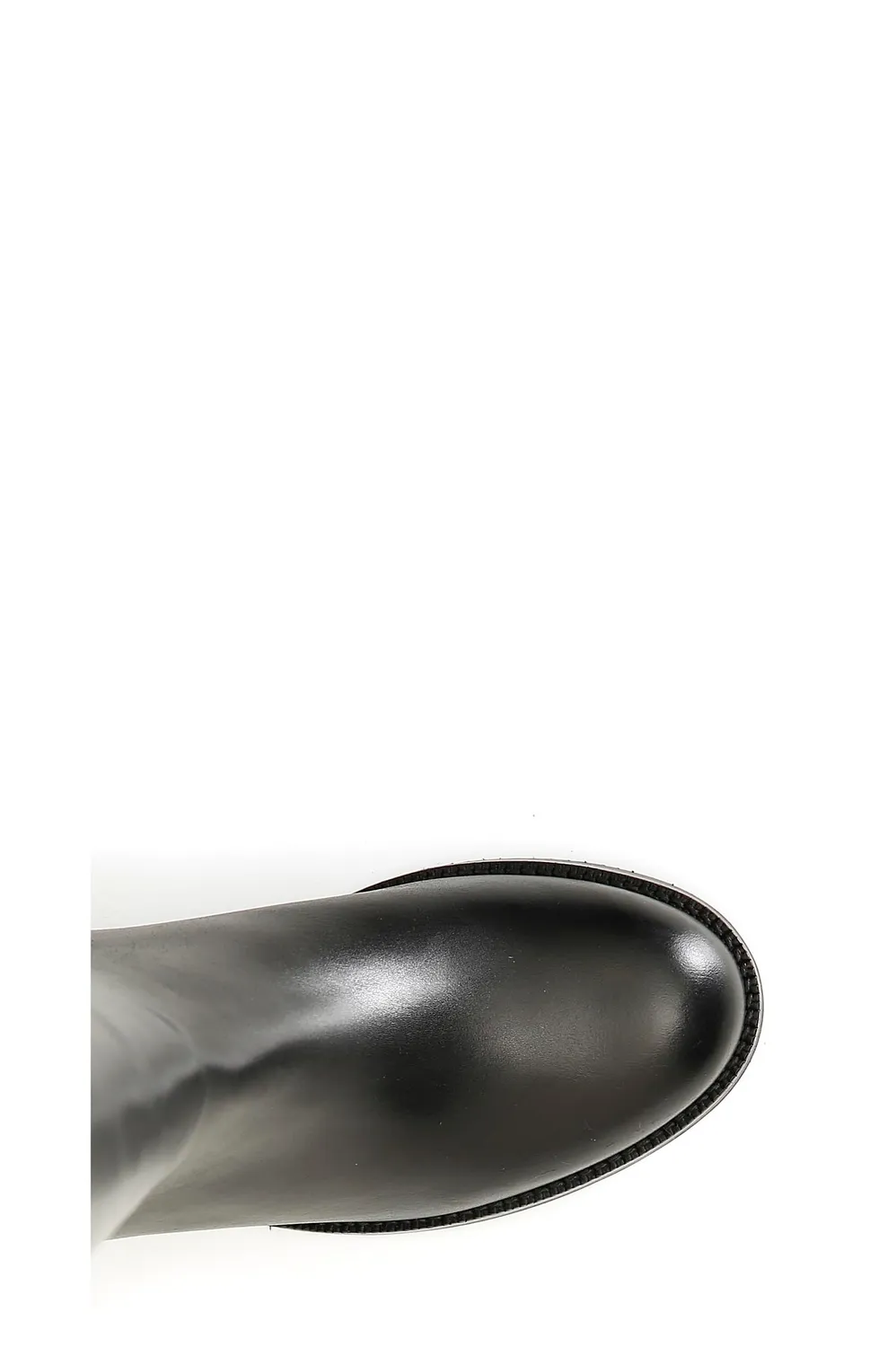 CafèNoir Stivale Donna Pelle Stretch Nero Borchie 50mm