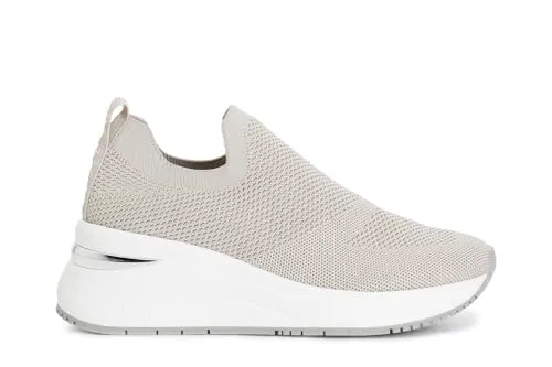 CafèNoir slip-on donna tessuto con calzino grigio