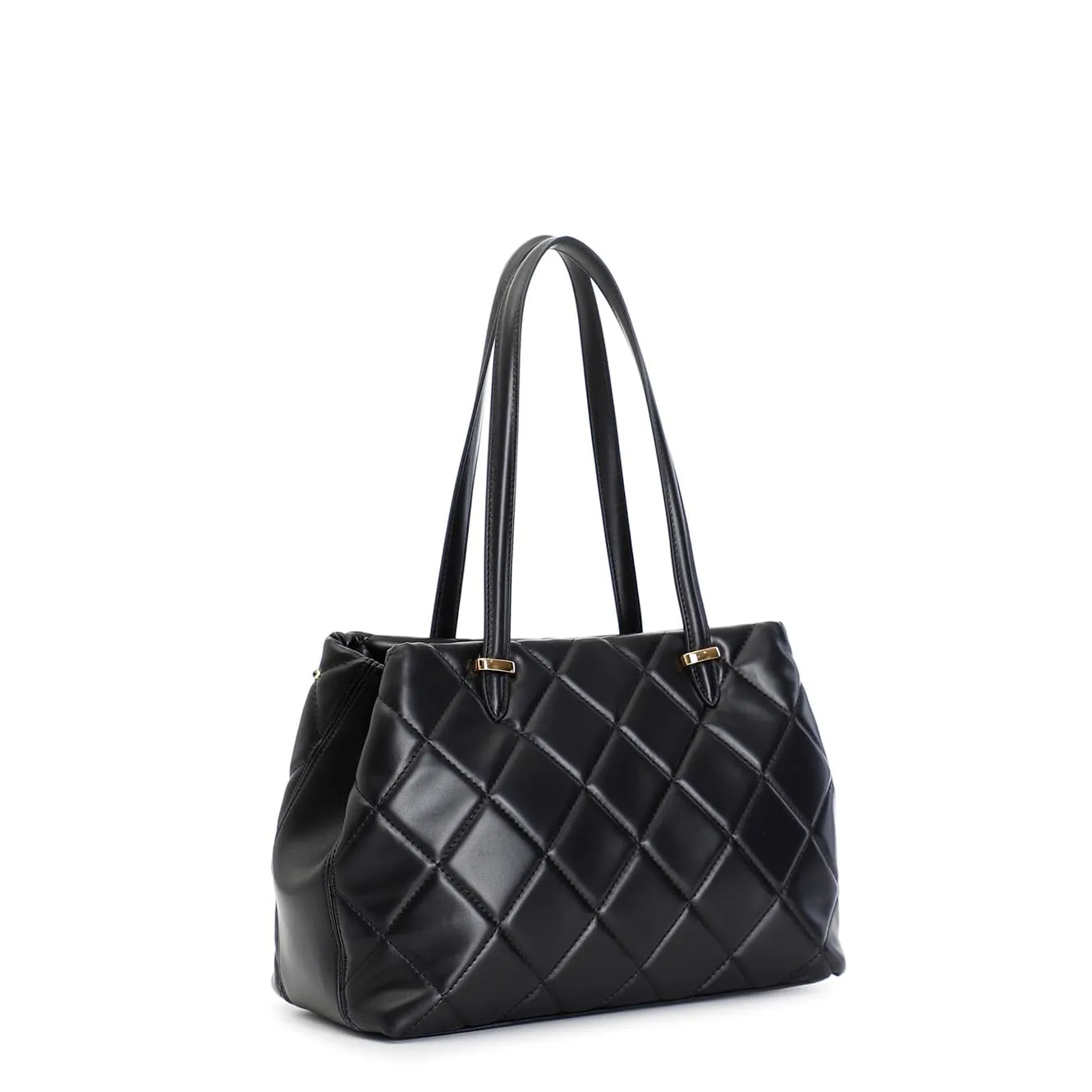 CafèNoir Tote Trapuntata Nera Rombi Rivetti