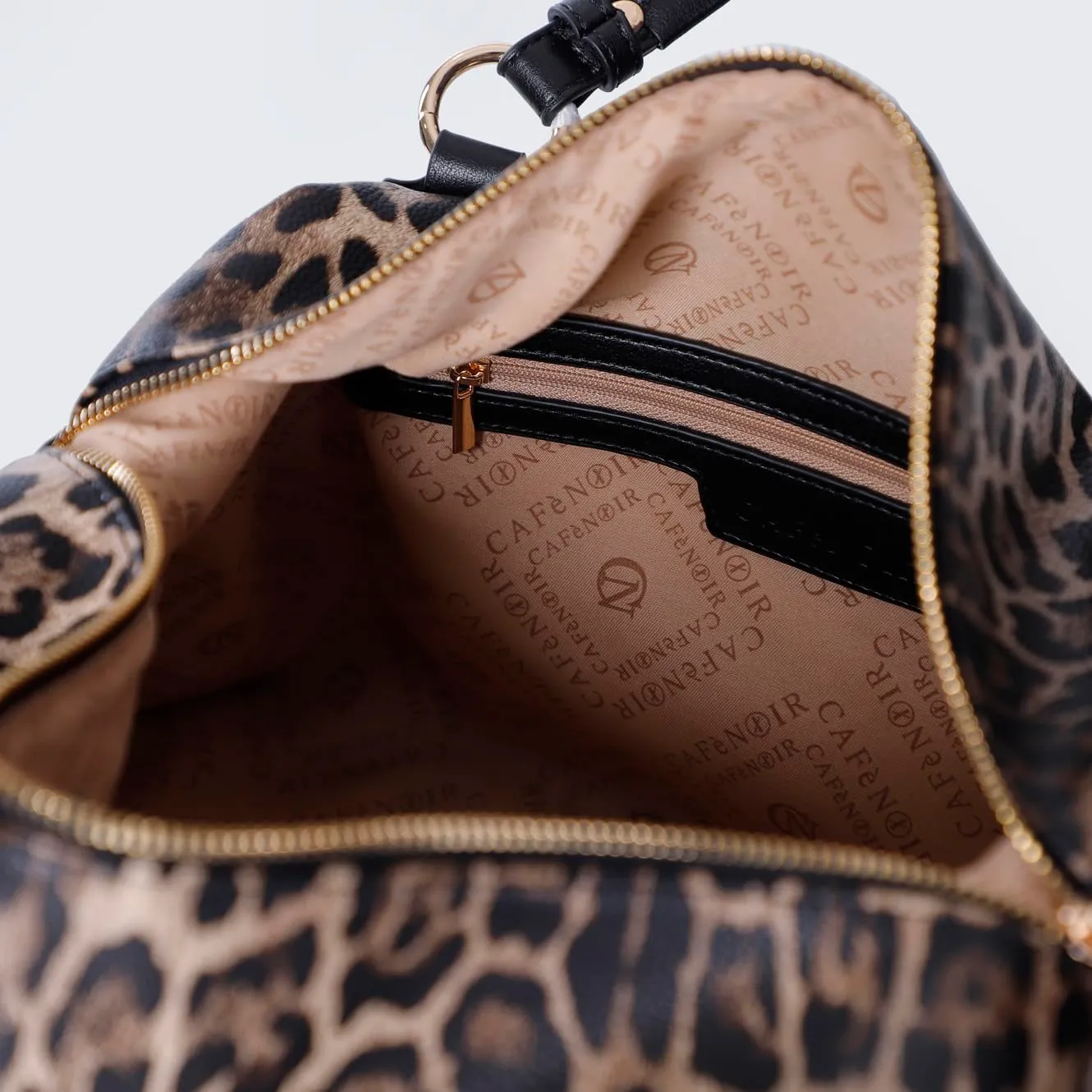 CafèNoir Bauletto Stampa Leopardo Animalier Zip Laterali