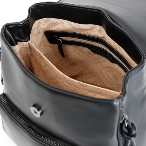 CafèNoir BJ0701 Zaino Donna Nero Ecopelle