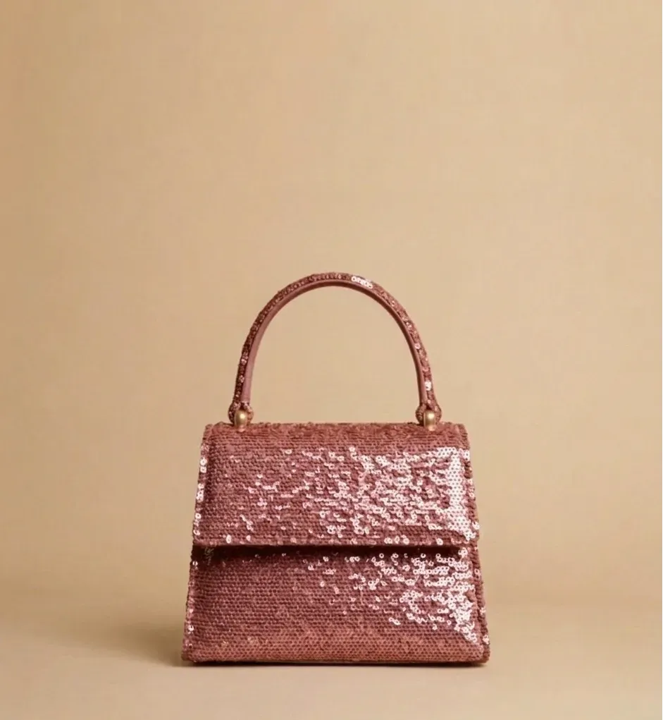 Figus Party Box Bag borsa paillettes con catena