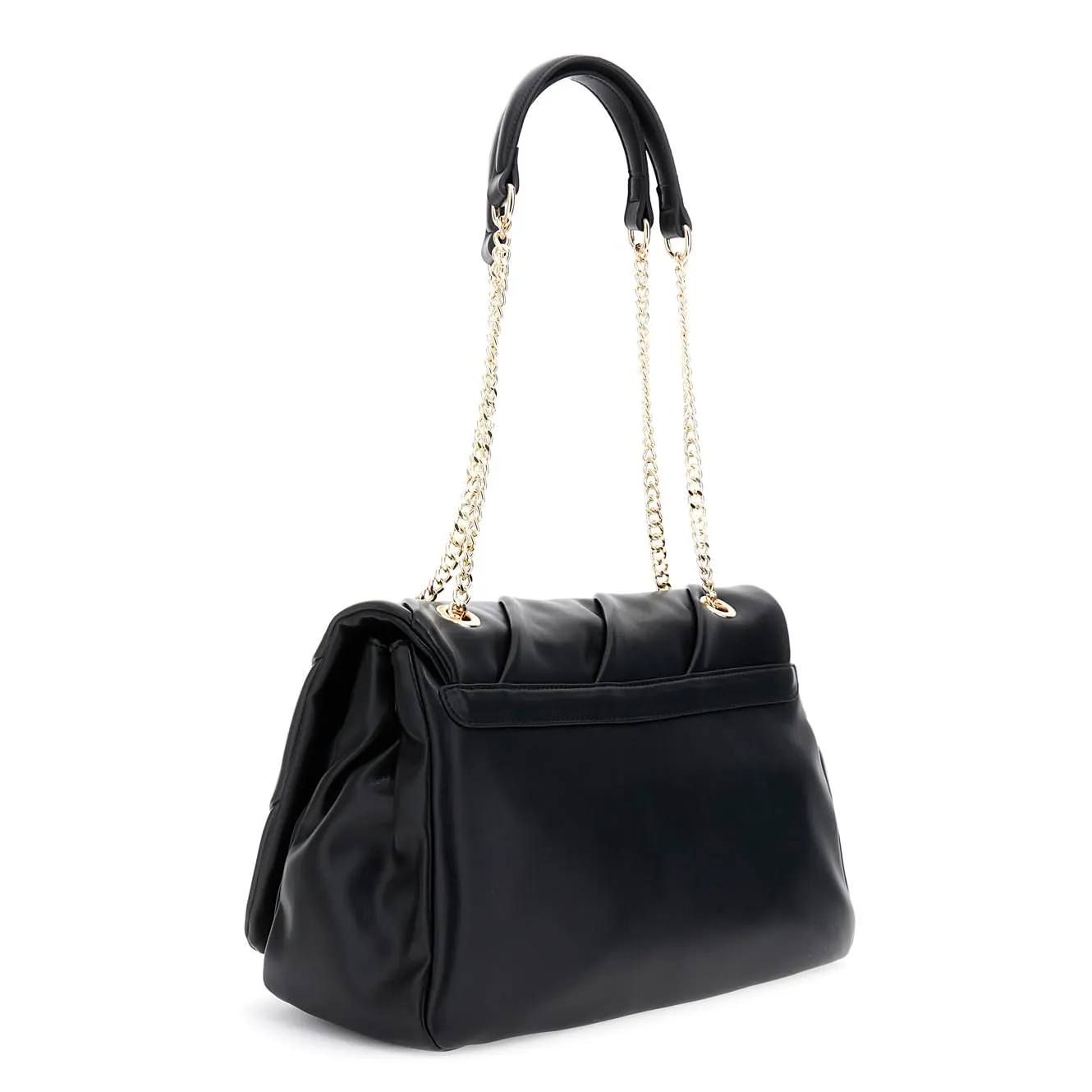 CafèNoir Borsa Spalla Nera Plissé Catena Pattina