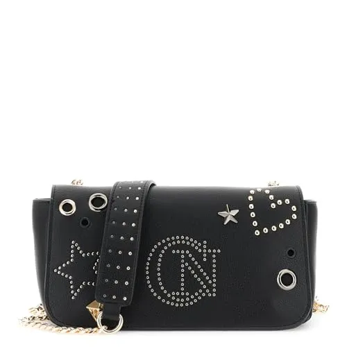 CafèNoir Tracolla Pattina Borchie Borsa a Tracolla Nera