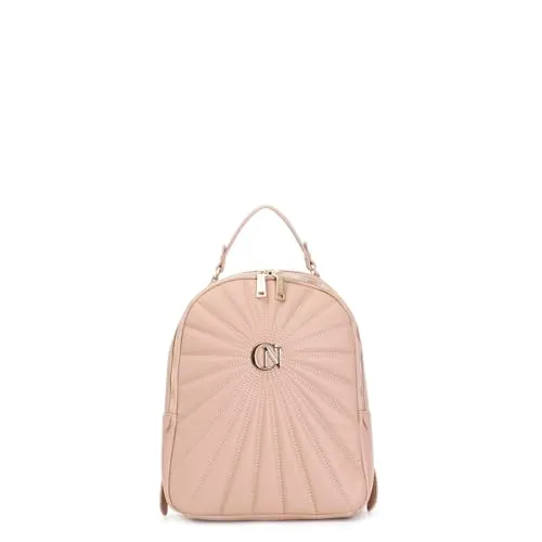 CafèNoir Zaino Trapuntato Donna Cipria Onesize Logo Metallo