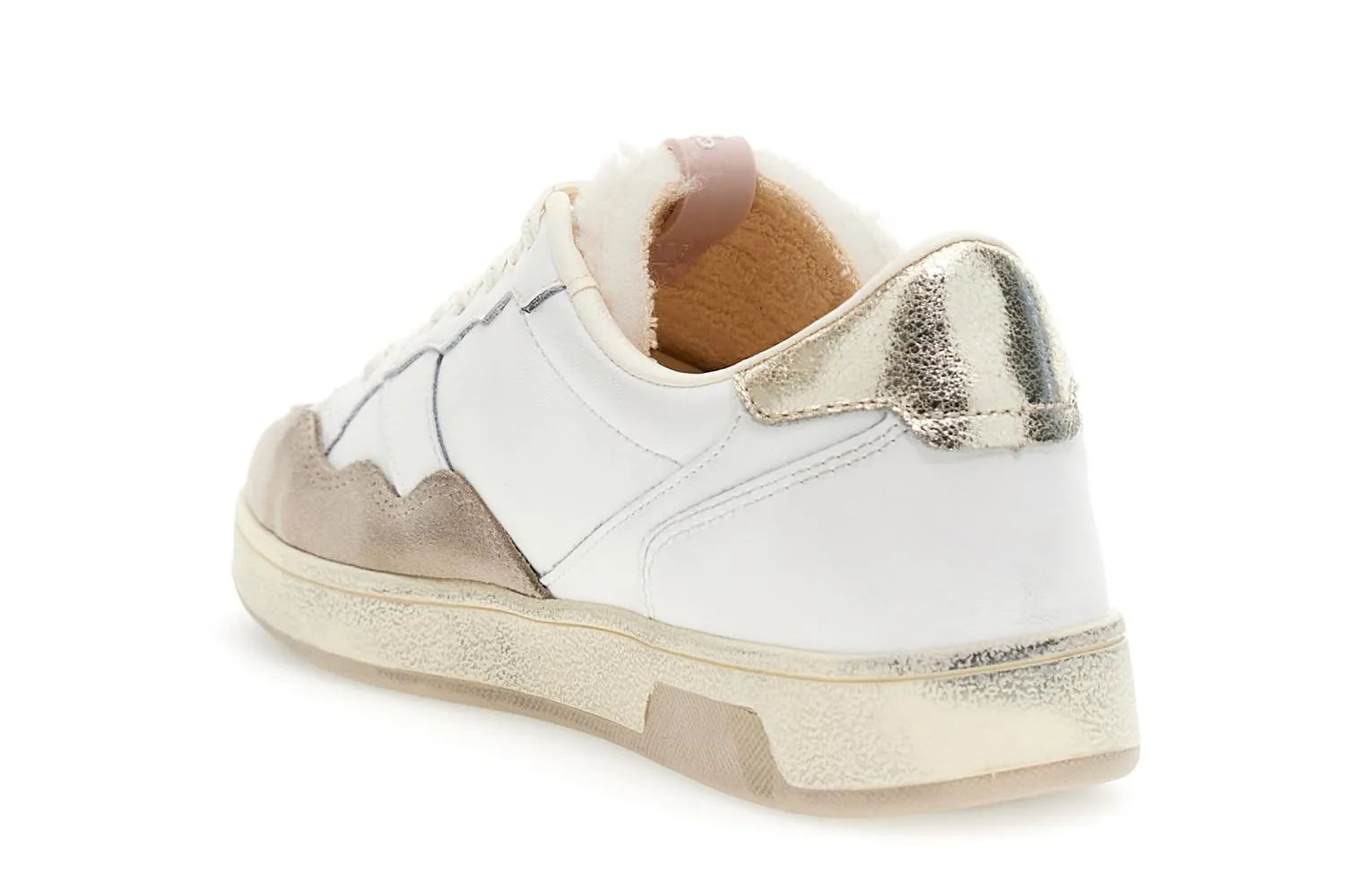CafèNoir Sneakers pelle bianco beige 39