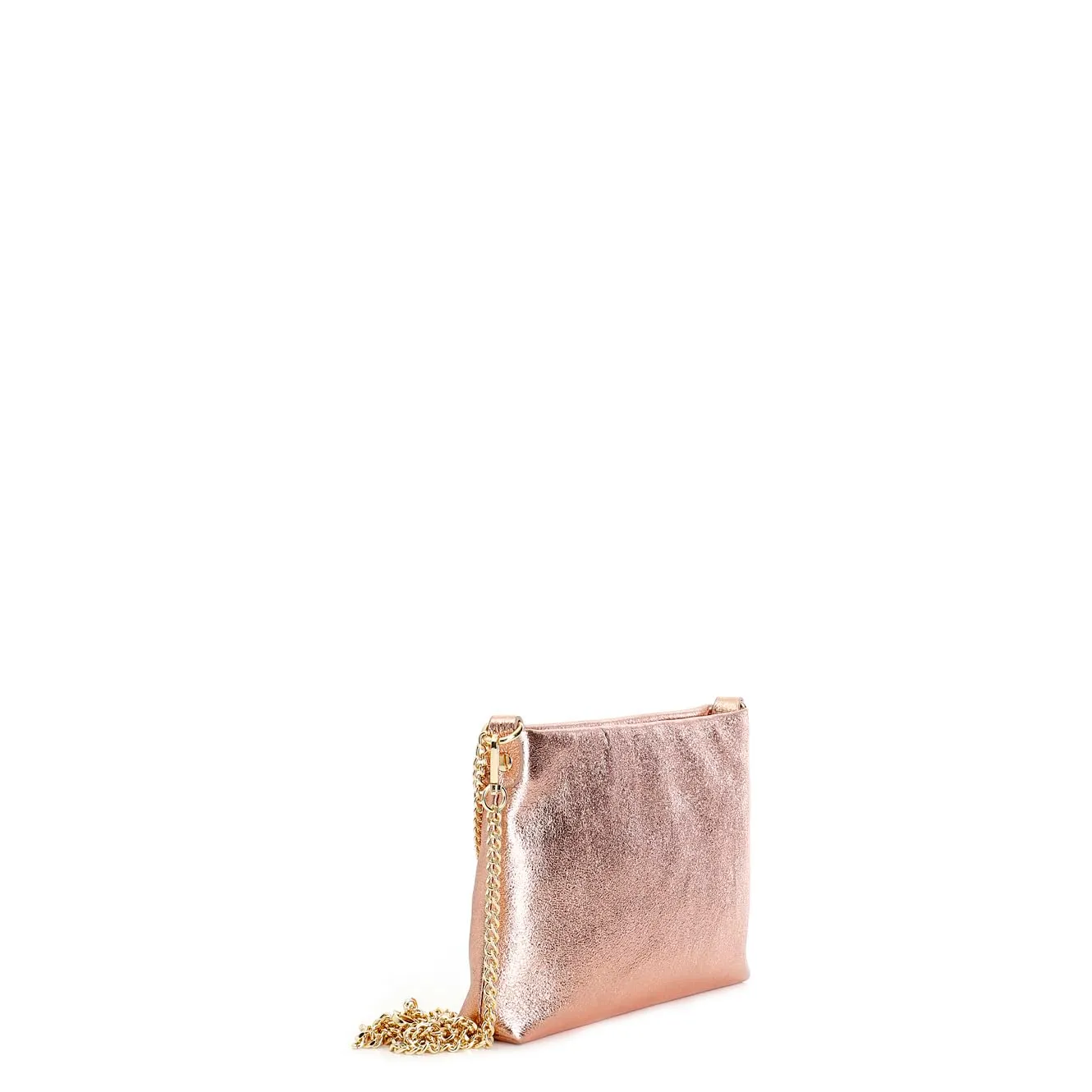 CafèNoir Pochette Pelle Laminata Catena Busta Sera
