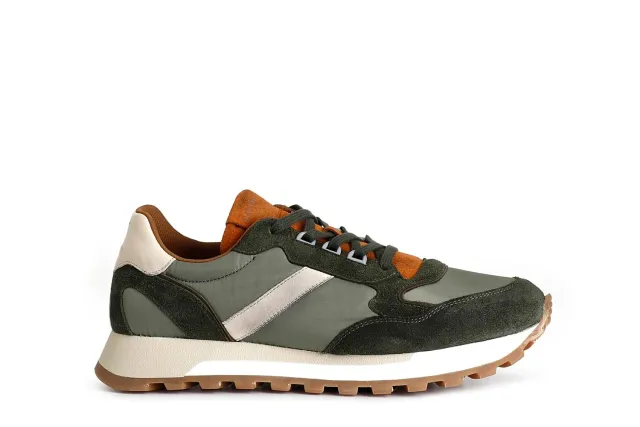 CafèNoir Sneakers Pelle Scamosciata Uomo Verdi 39