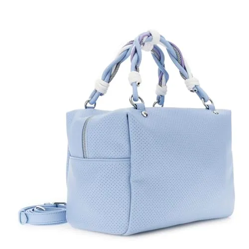 CafèNoir Borsa a mano donna nappa malva traforata