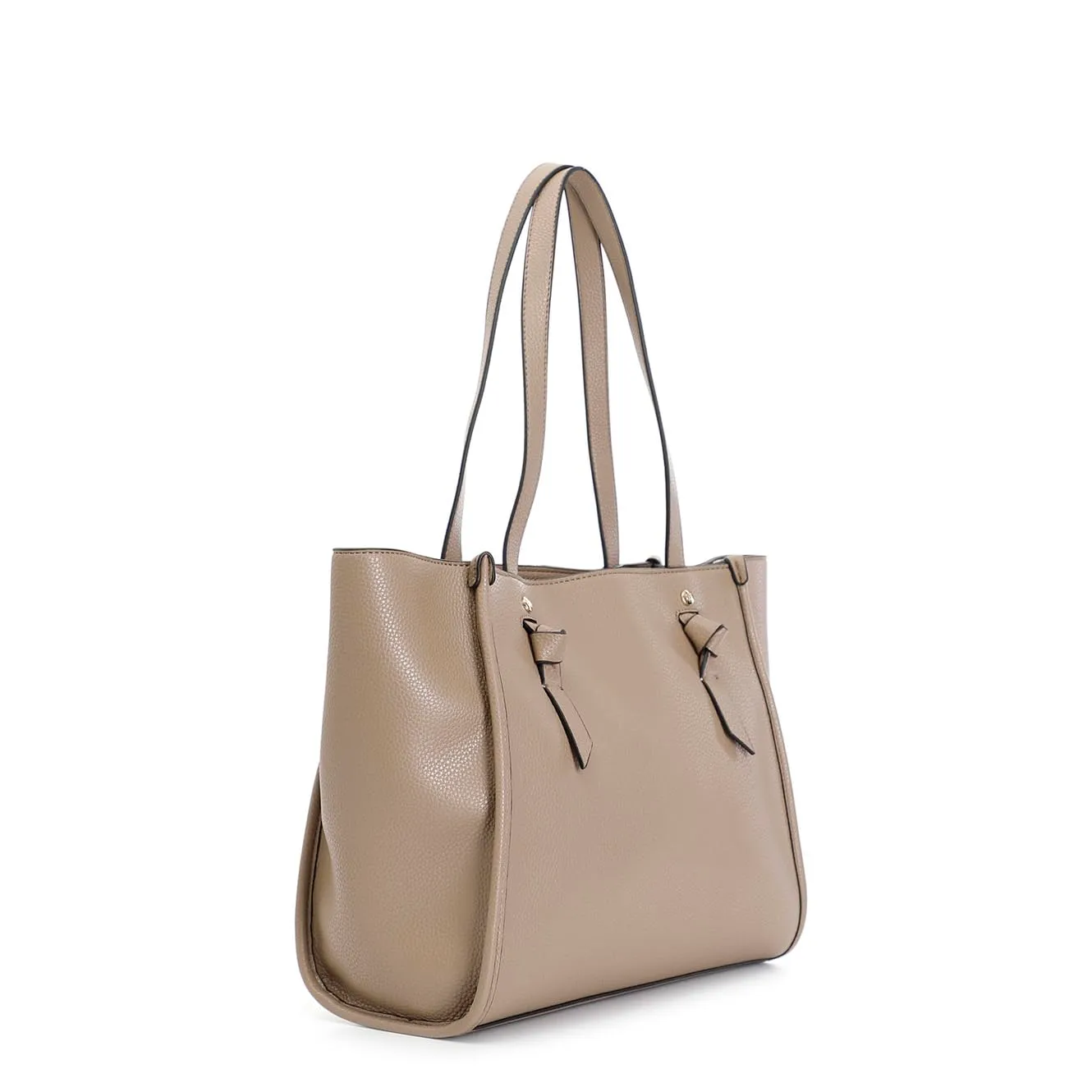 CafèNoir Tote Granoso Effetto Suede Fango