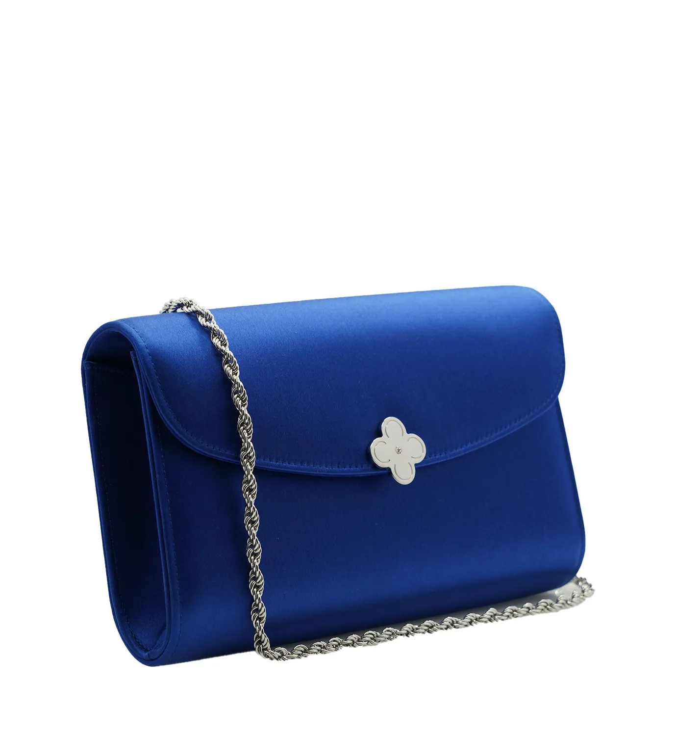 Cardinal Milano Lady Princess clutch seta blu royal tracolla