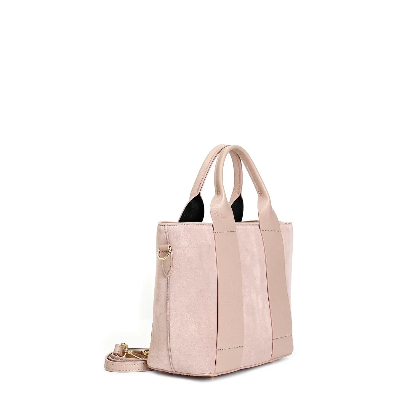 CafèNoir Borsa a Mano Camoscio Nude Pelle