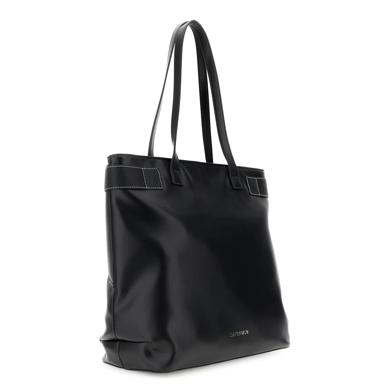 CafèNoir Shopping Bag Nera Passante Metallo Donna