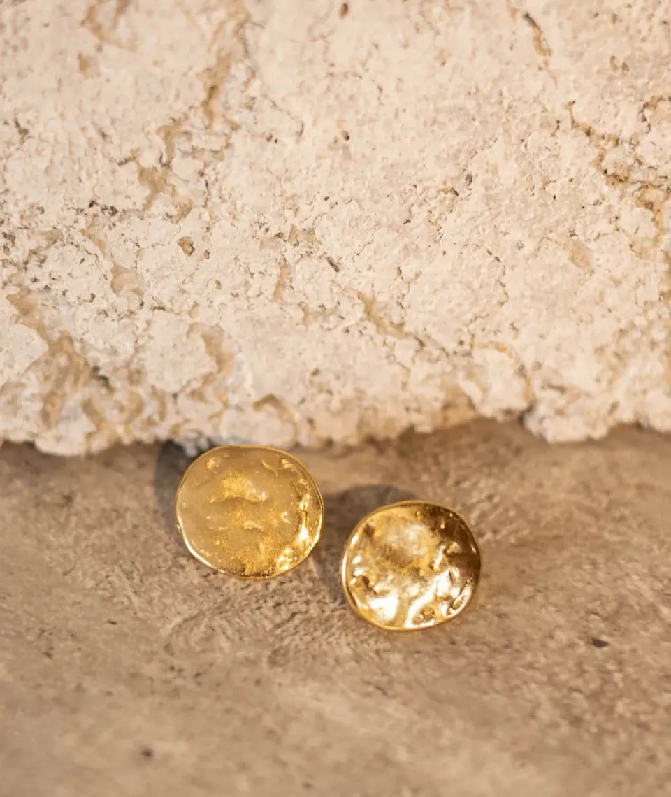 Figus Mignon Tondo Orecchini Gold Anallergici