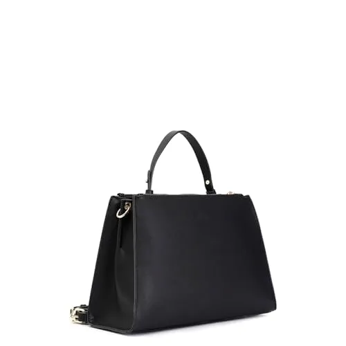 CafèNoir Shopping Saffiano Donna Nero Scomparti