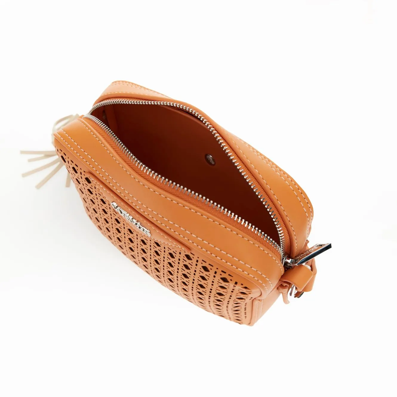 CafèNoir Camera Bag Traforata Arancio da Donna