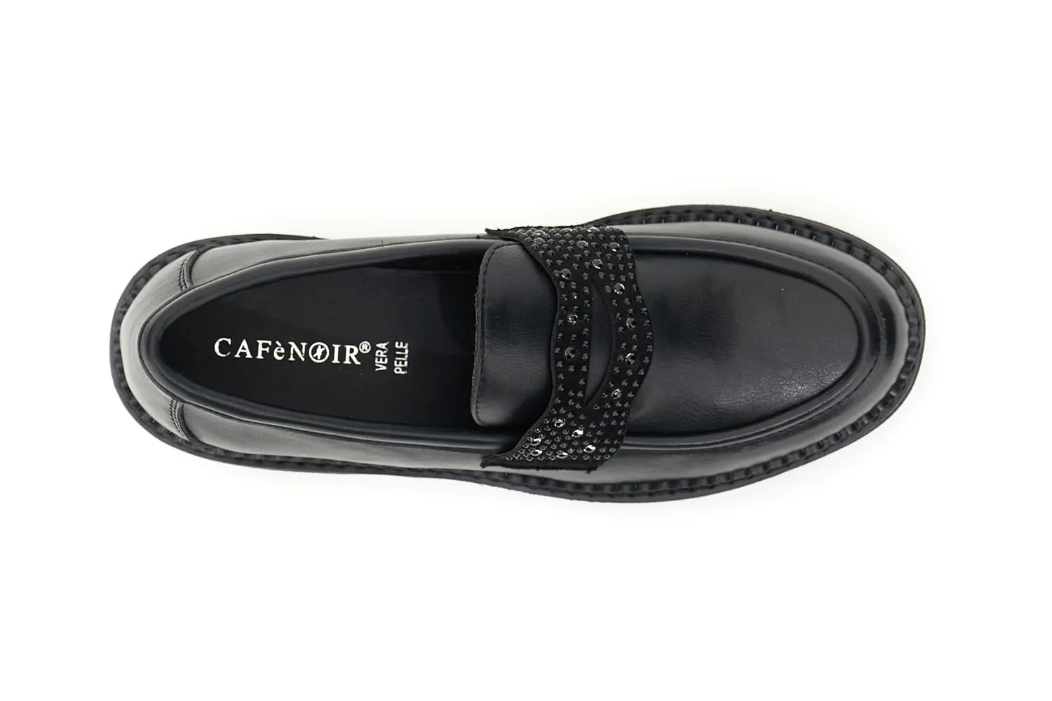 CafèNoir Passante Strass mocassini nero 39 EU