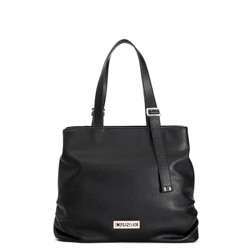 CafèNoir Shopping Donna Ecopelle Nera Morbida Fibbia