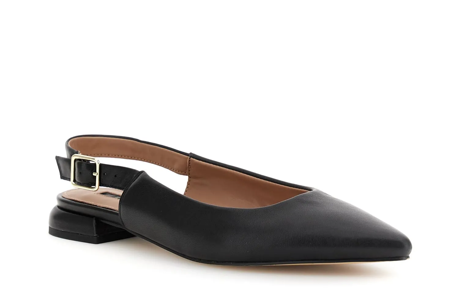 CafèNoir Ballerine Pelle Laccio Punta 2 cm