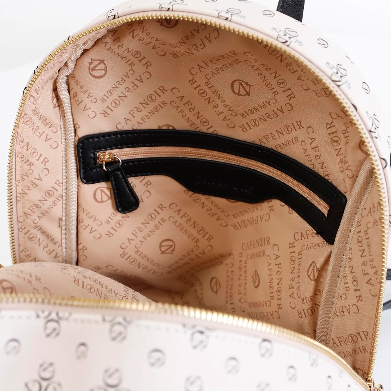 CafèNoir Zaino Donna Saffiano Monogram Nero