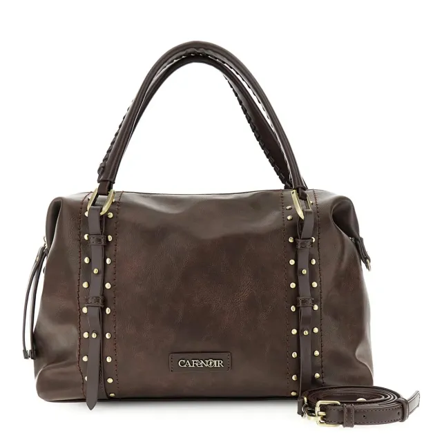 CafèNoir Shopping Bag Effetto Pelle Testa di Moro