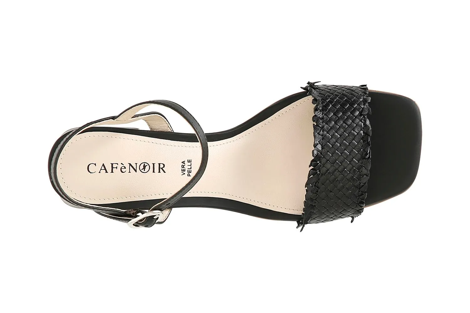 CafèNoir Sandali Donna Pelle Intreccio Gilda tacco 6 cm