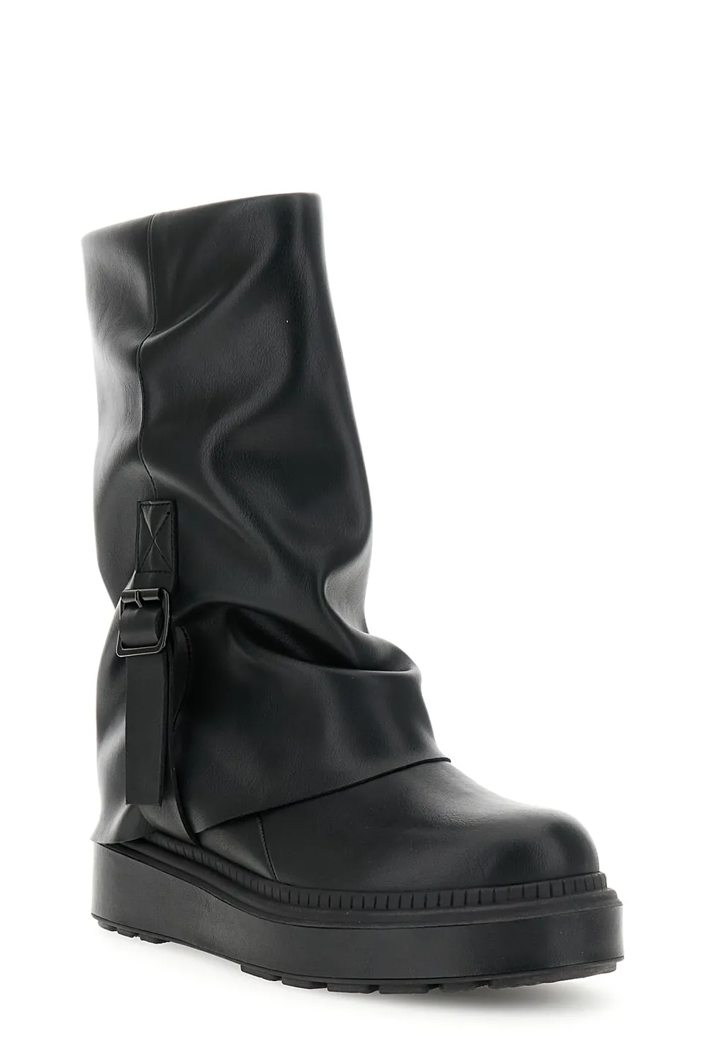 CafèNoir Stivaletti Gambale Nero Zip Interna