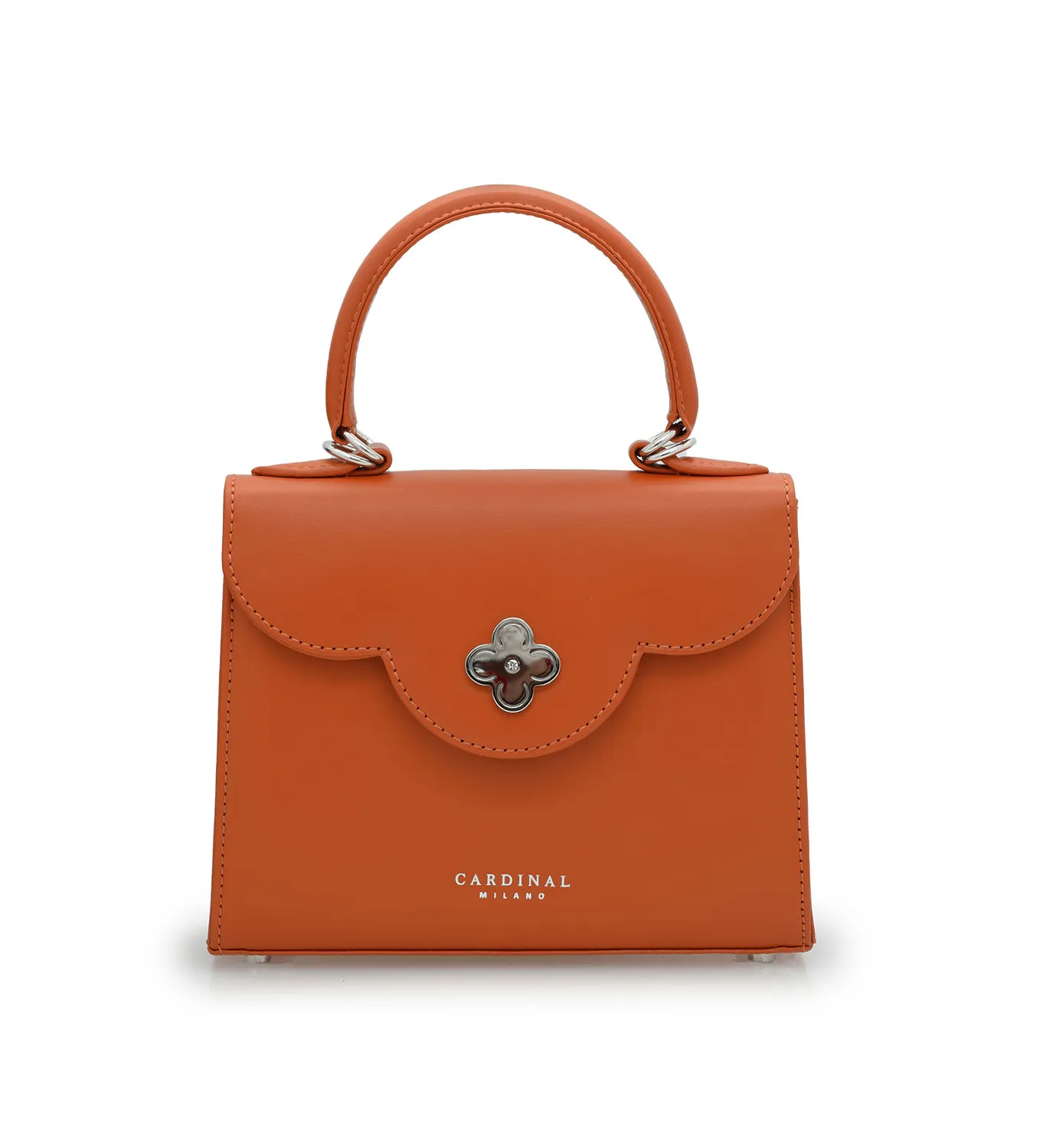 Cardinal Milano First Lady Small borsa pelle arancio