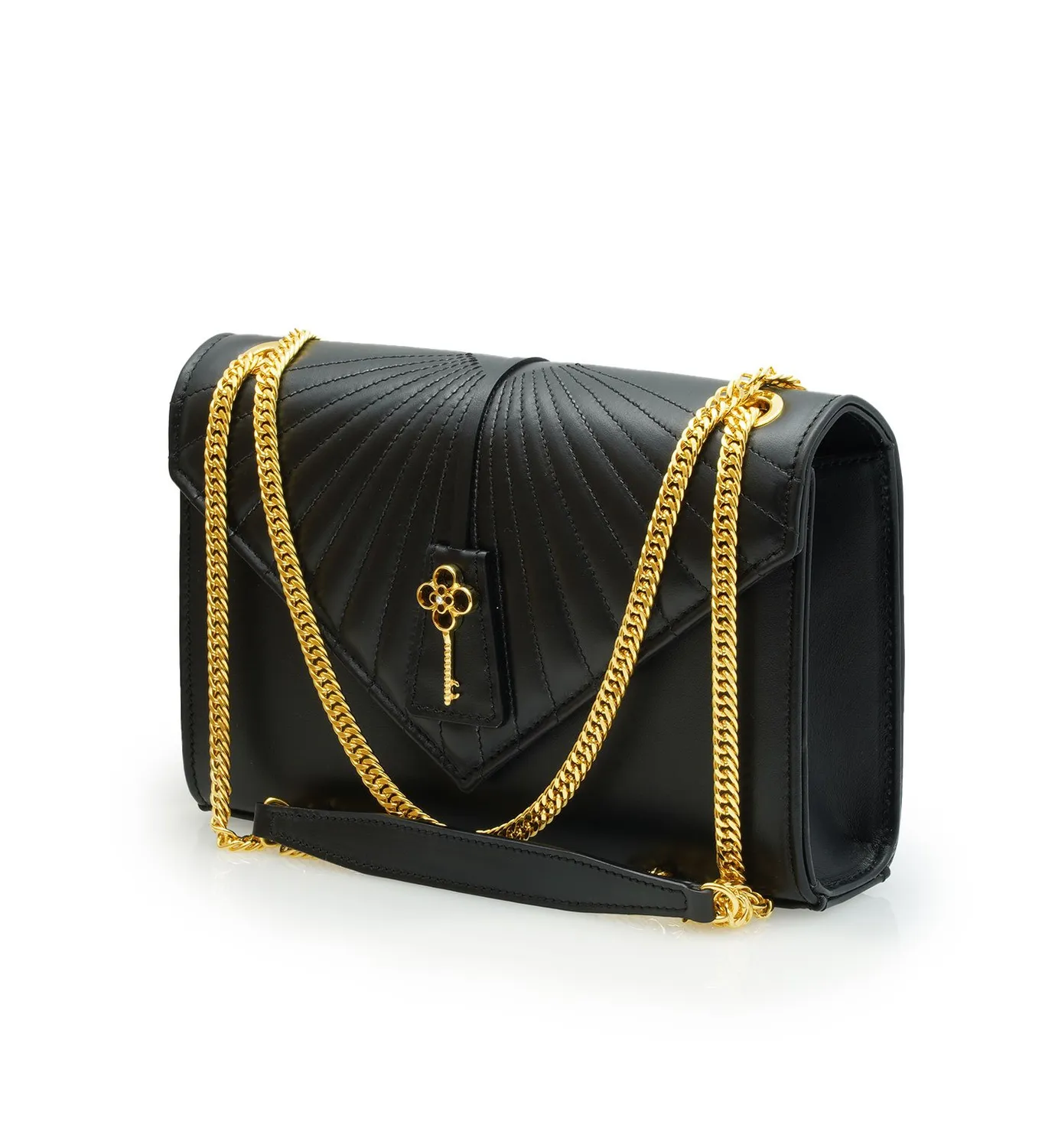 Cardinal Milano Milady Black borsa spalla vitello nero