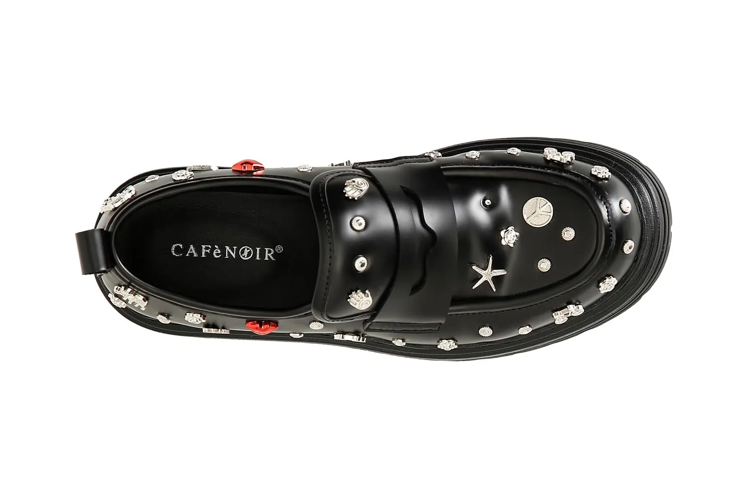 CafèNoir mocassini borchie nero