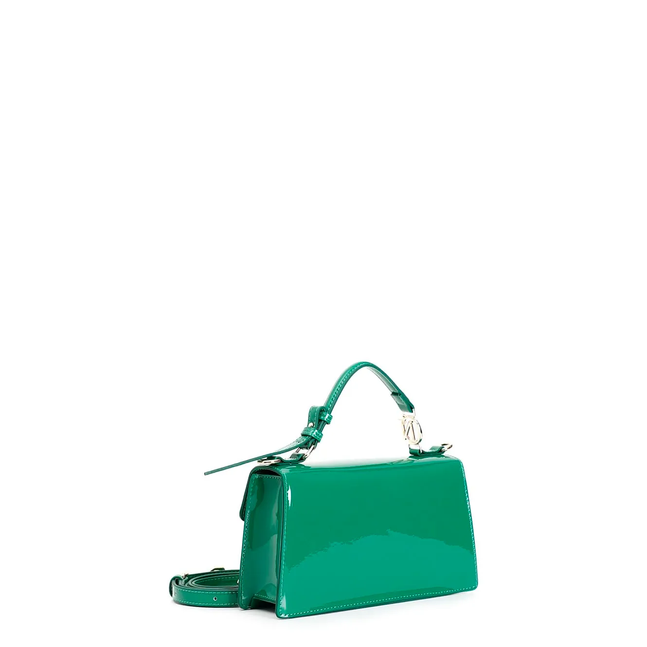 CafèNoir Borsa a Spalla Vernice Verde Minibag Rigida