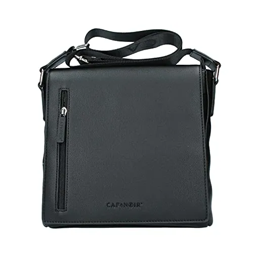 CafèNoir Borsello Uomo Zip Pattina Nero