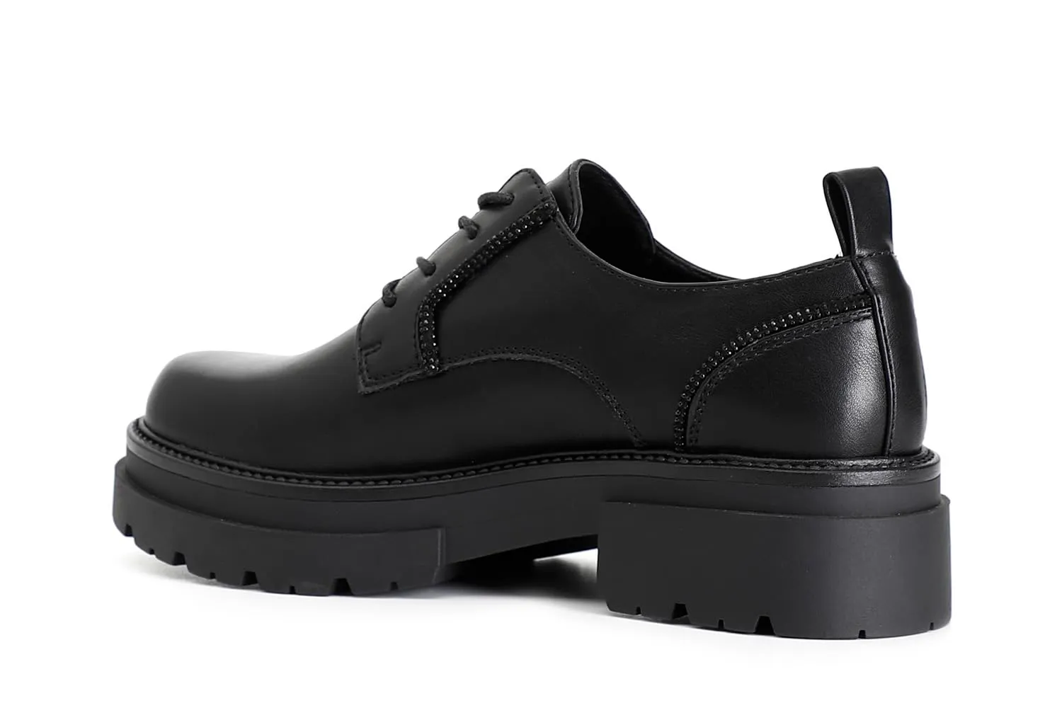 CafèNoir Derby Donna Similpelle Nero Strass 37 EU