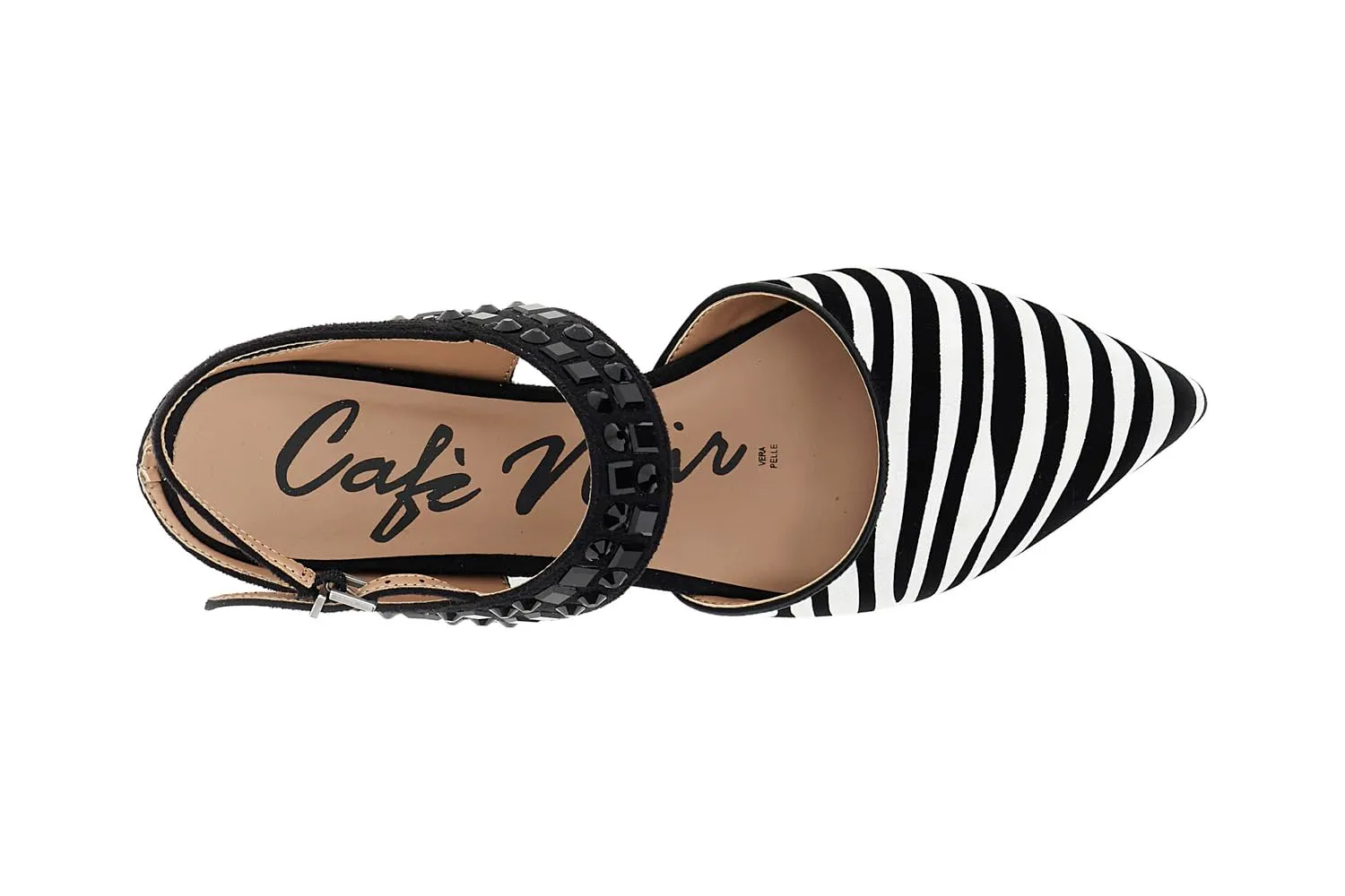 CafèNoir Slingback Donna Zebrata Nero Bianco 36