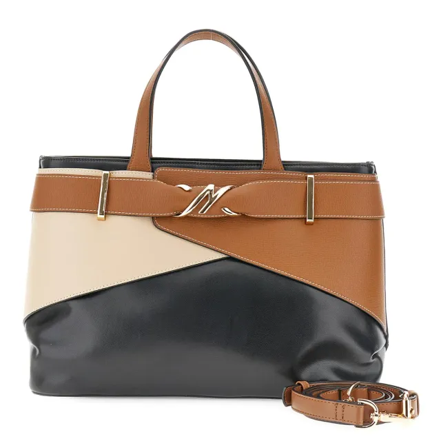 CafèNoir Borsa a Mano Effetto Pelle Multicolor con Tracolla