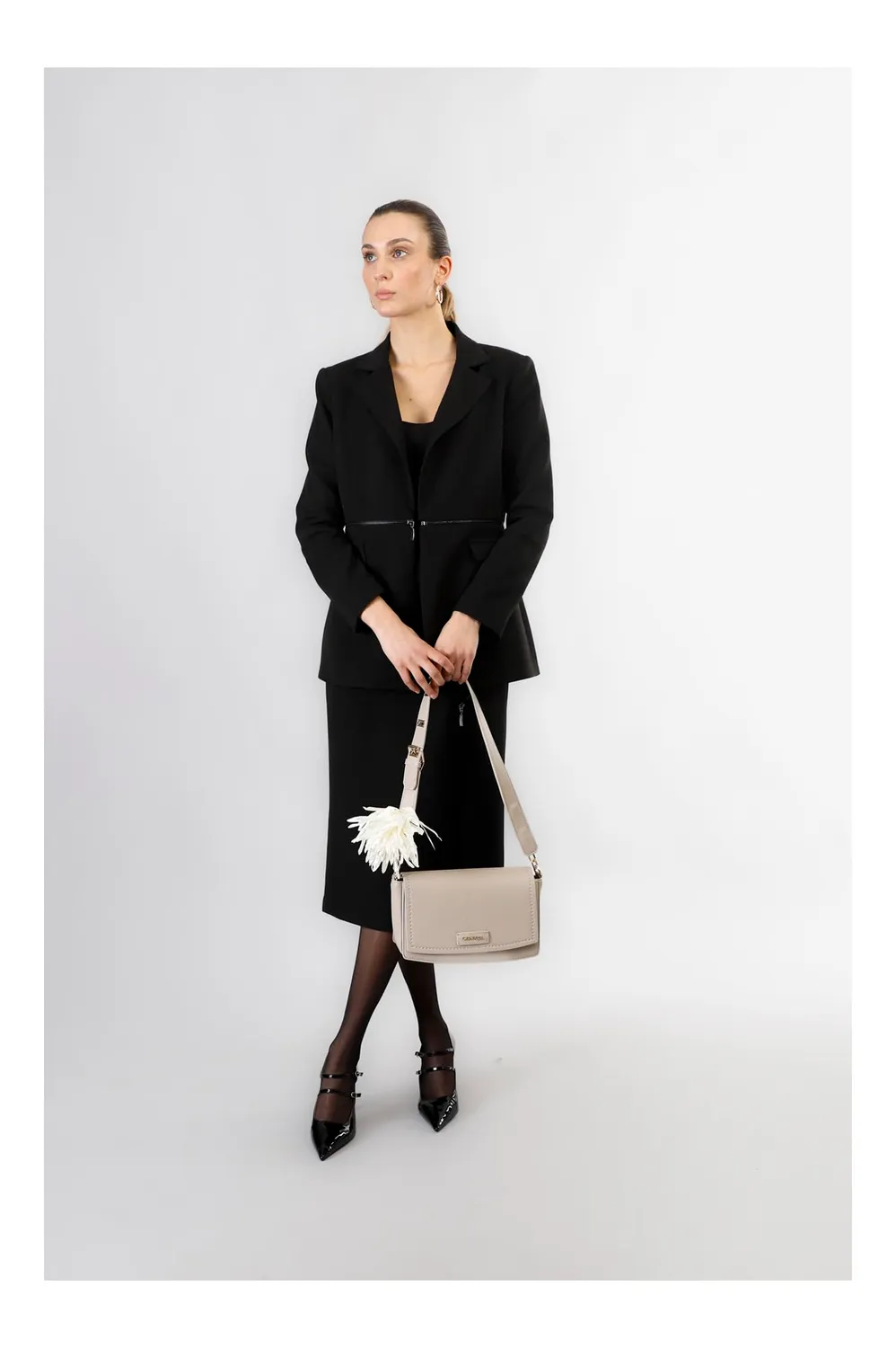 CafèNoir Fiore borsa a spalla charm fibbia