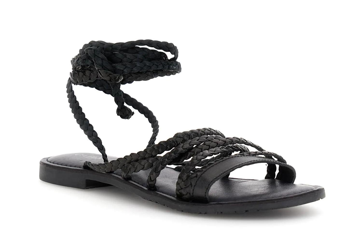 CafèNoir Sandali Pelle Donna Intrecciati Flat