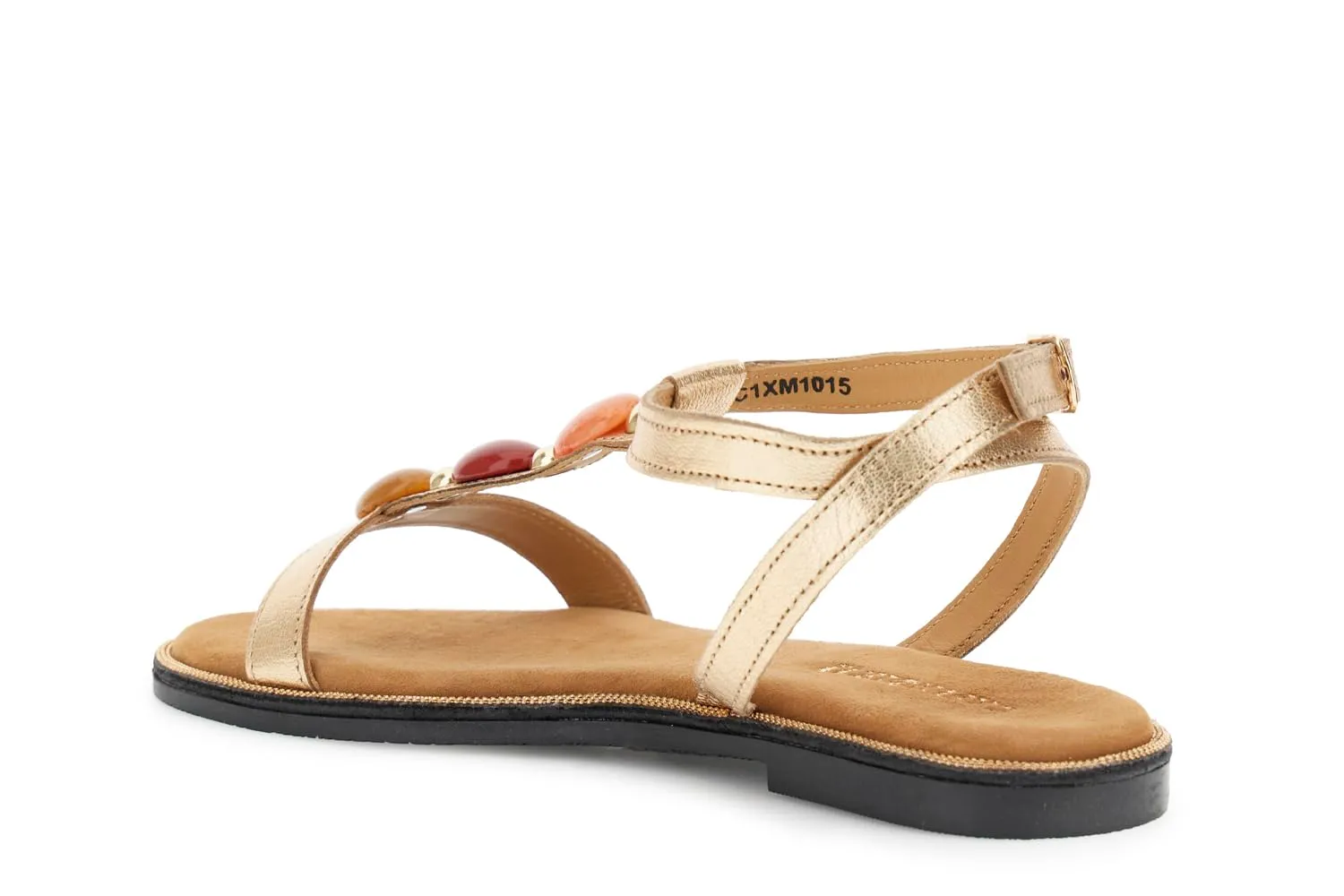 CafèNoir Sandali a T Pelle Pietre Donna 39 tacco 2,5 cm