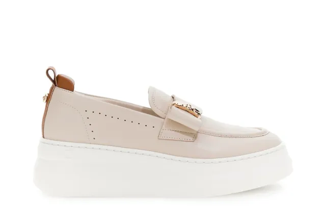 CafèNoir Mocassini in Pelle Rivestita Donna 36 EU Beige