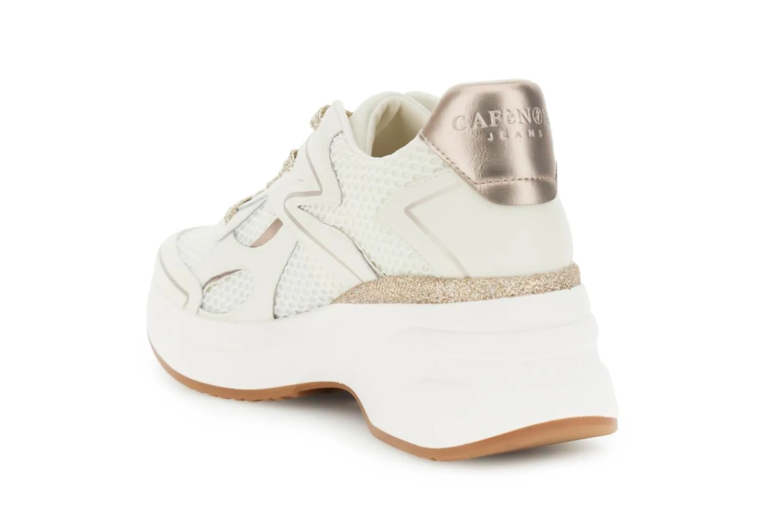 CafèNoir Running Sneakers Donna Off White Platform