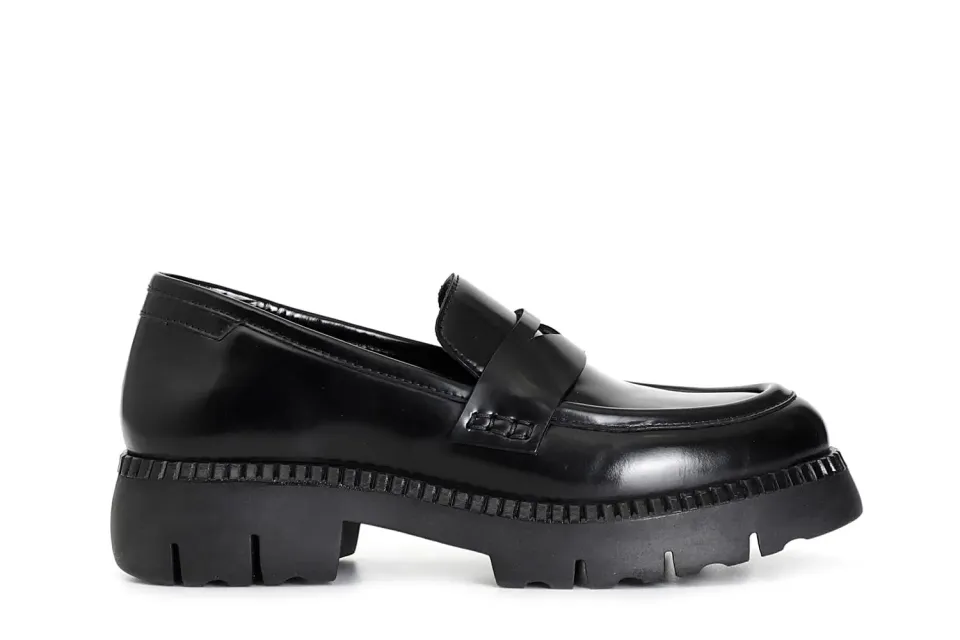 CafèNoir Mocassino Donna Pelle Nera 39 EU Tacco