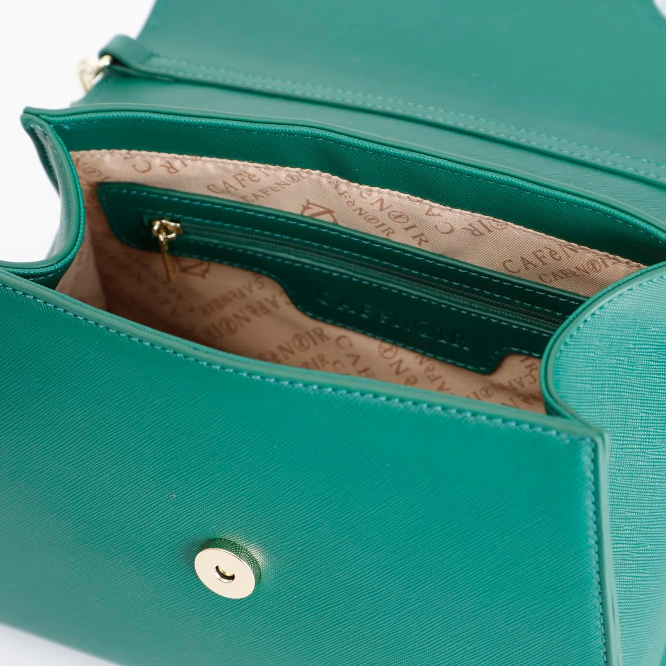 CafèNoir Borsa Saffiano Pattina Logo Ovale Calamita